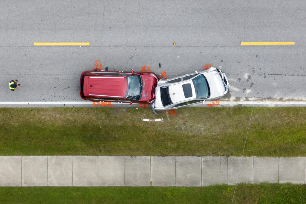 traffic accident on american street