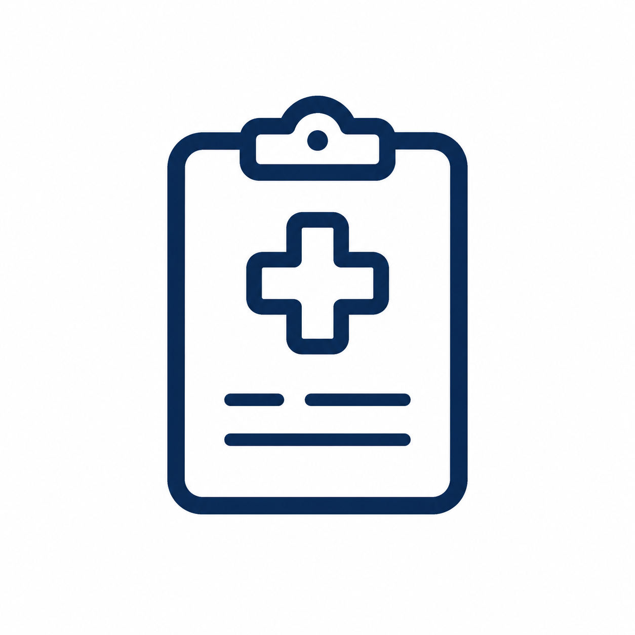 Medical clipboard icon