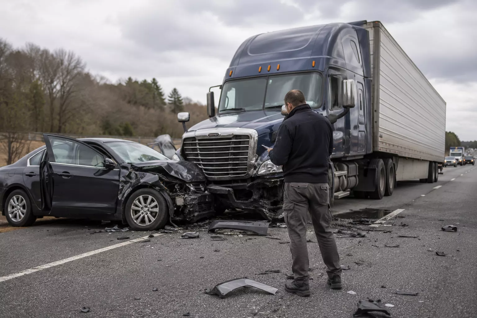 what to do after an 18 wheeler accident